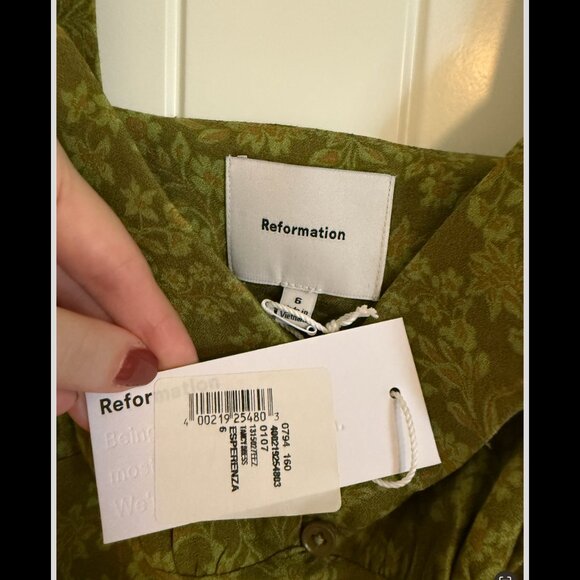 NWT Reformation Tancy Floral Midi-Dress in Esperenza | Size 6 - Picture 7 of 7